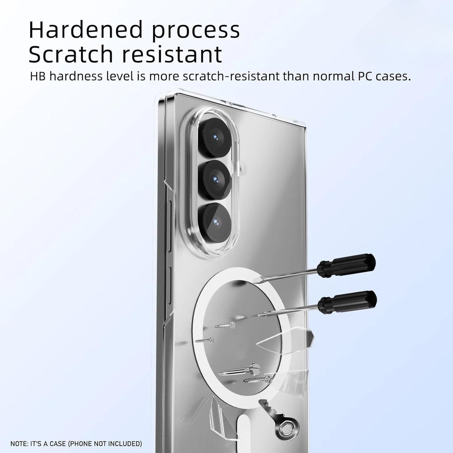 Anti Yellow Magsafe Clear Case for Galaxy Z Fold Series