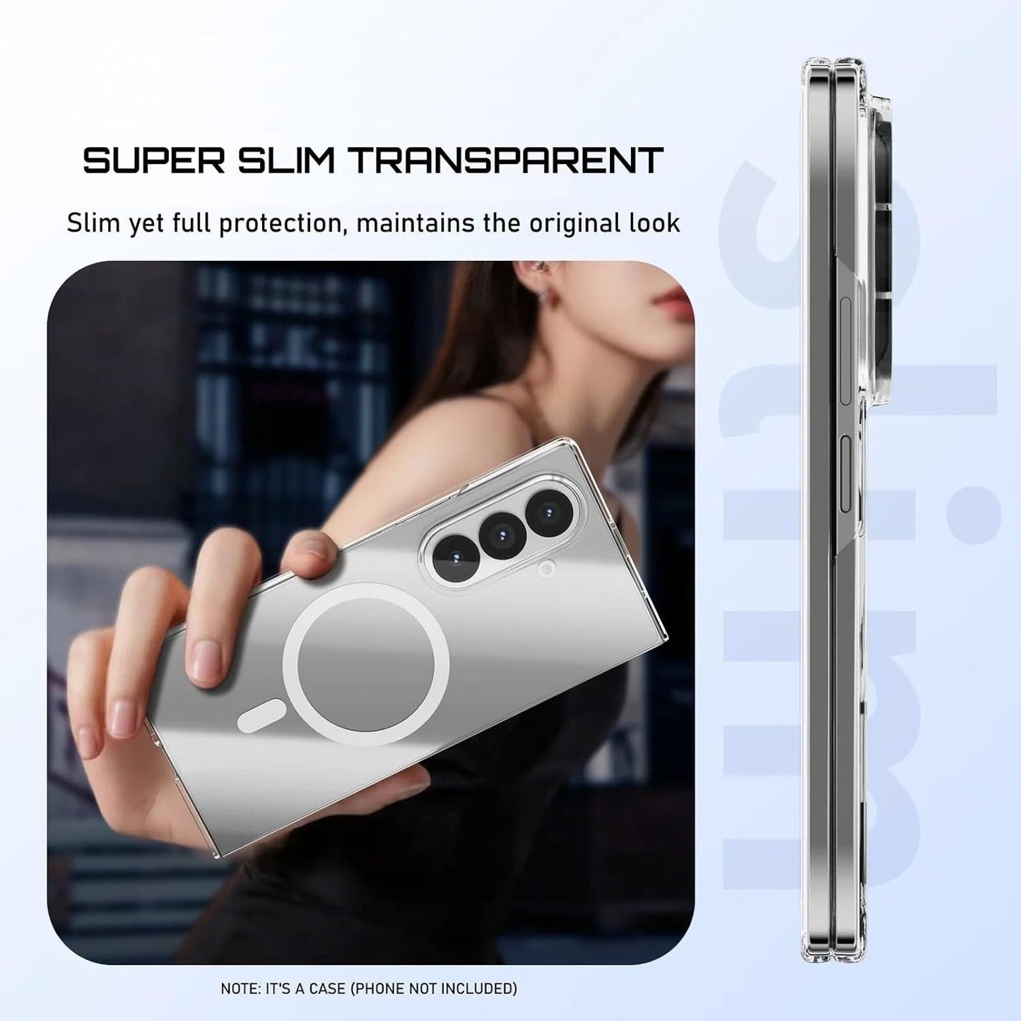 Anti Yellow Magsafe Clear Case for Galaxy Z Fold Series