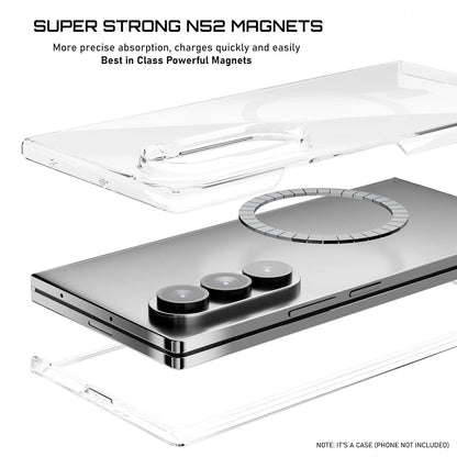 Anti Yellow Magsafe Clear Case for Galaxy Z Fold Series