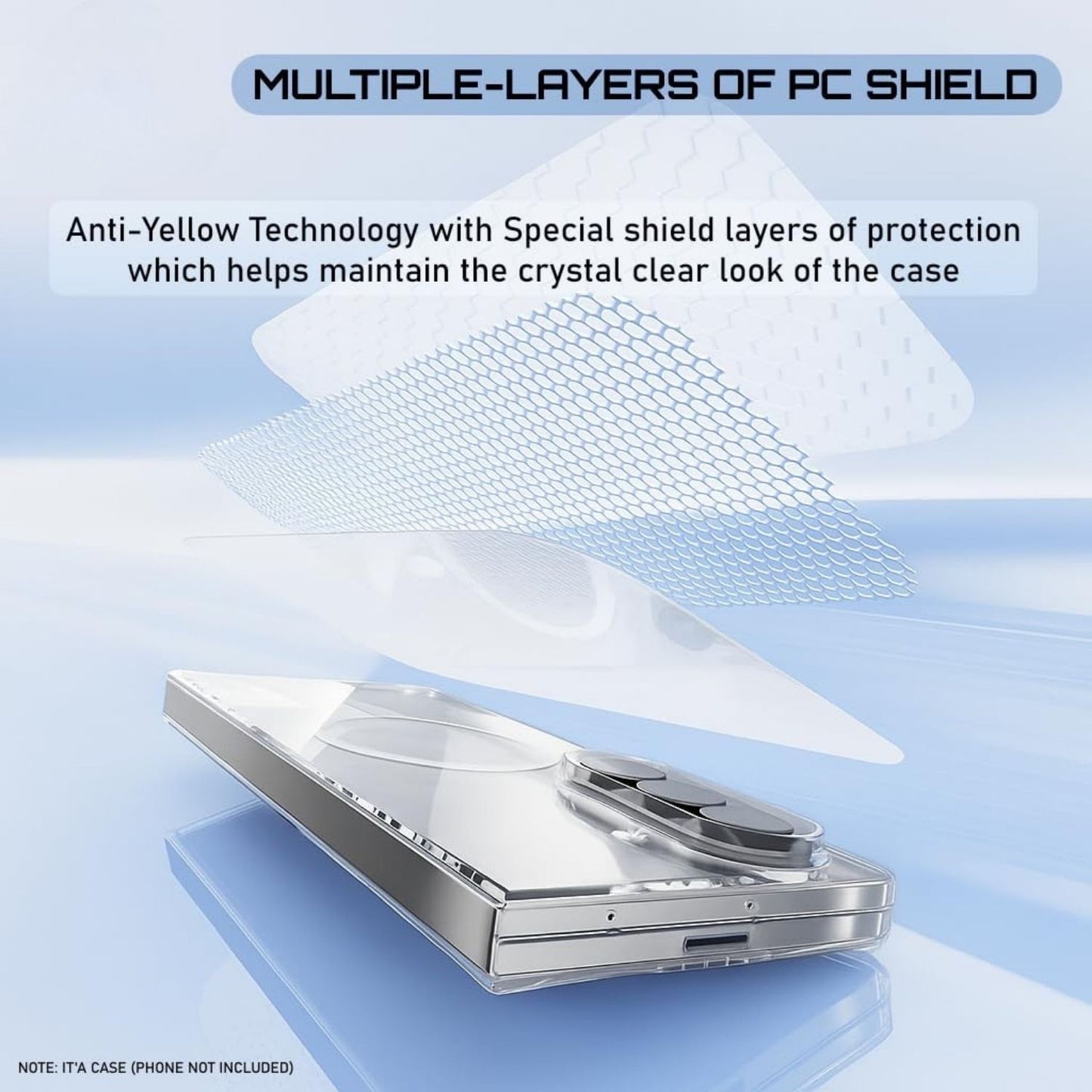 Anti Yellow Magsafe Clear Case for Galaxy Z Fold Series