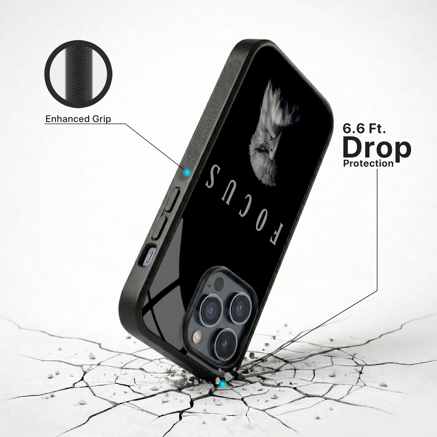Bold Spirit Glass Case - iPhone