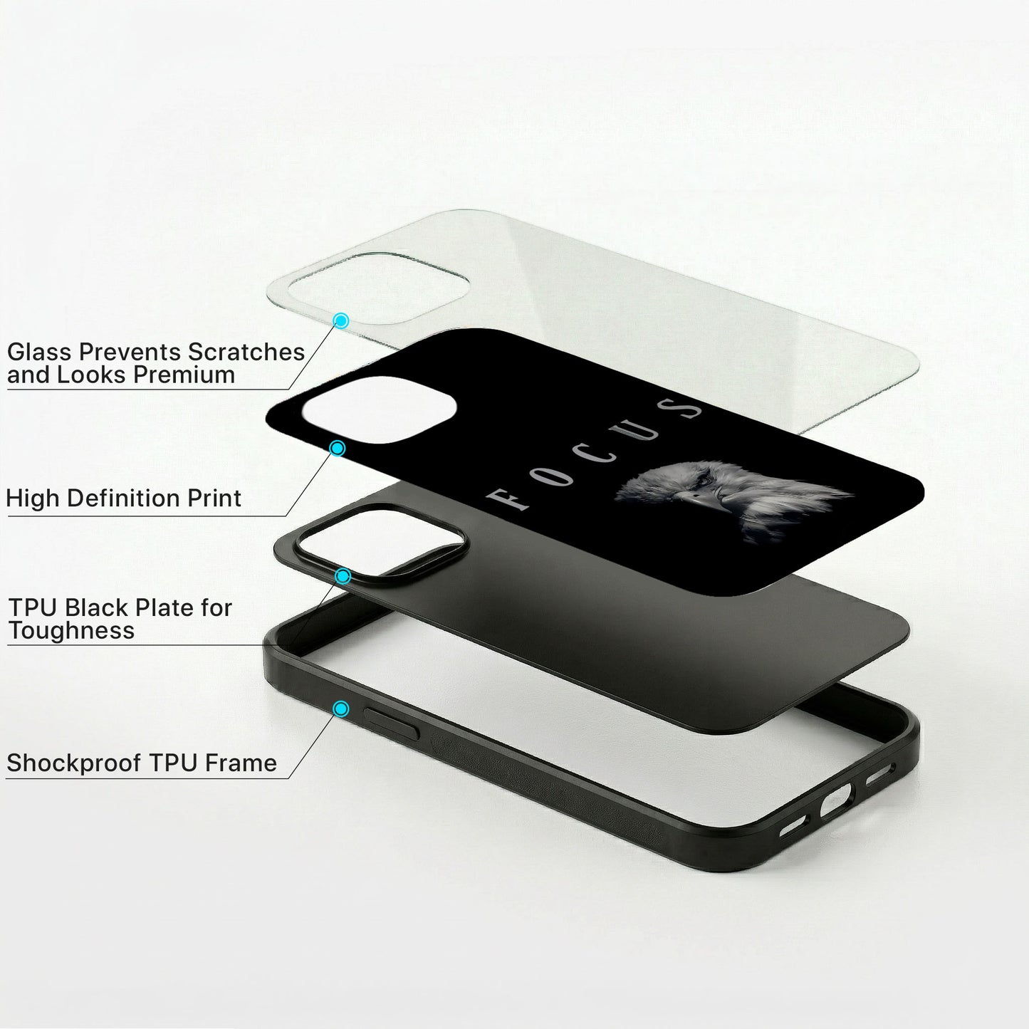 Bold Spirit Glass Case - iPhone