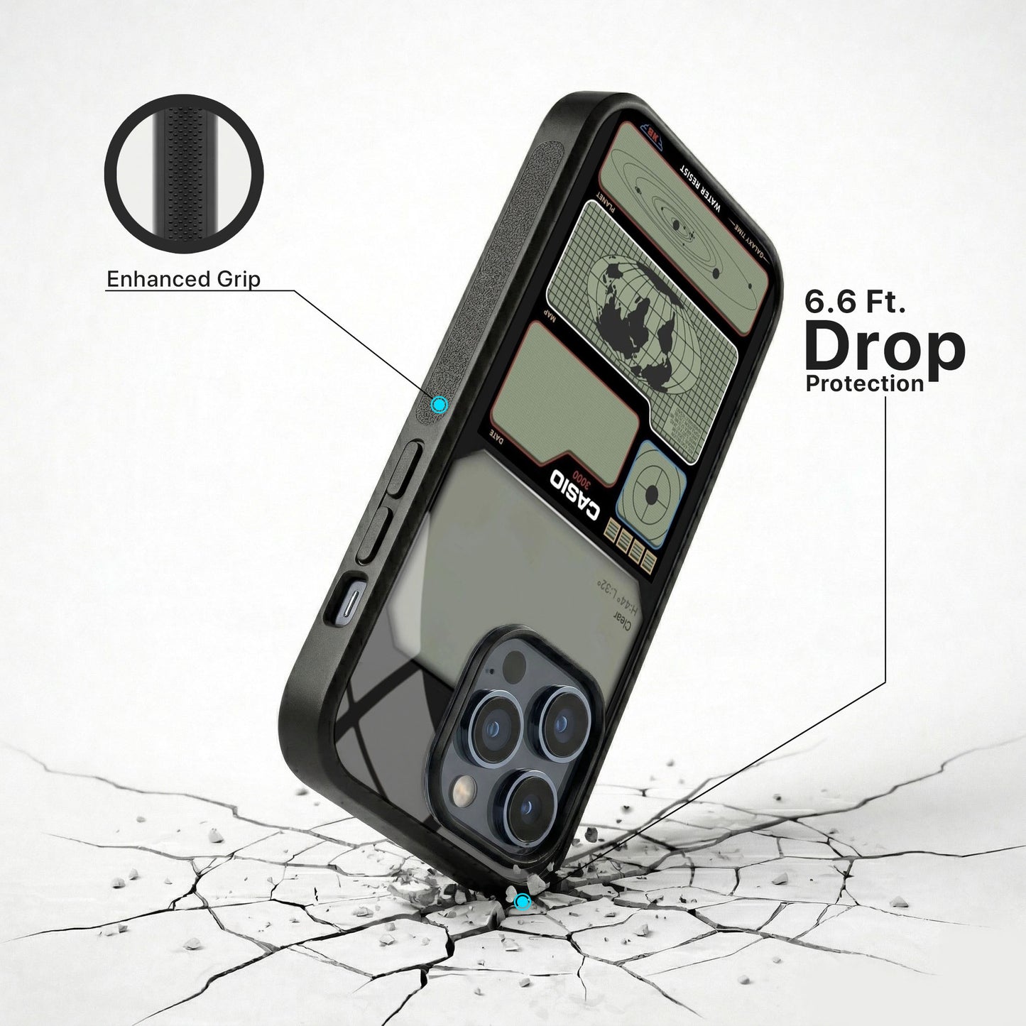 Casio Panel Glass Case - iPhone