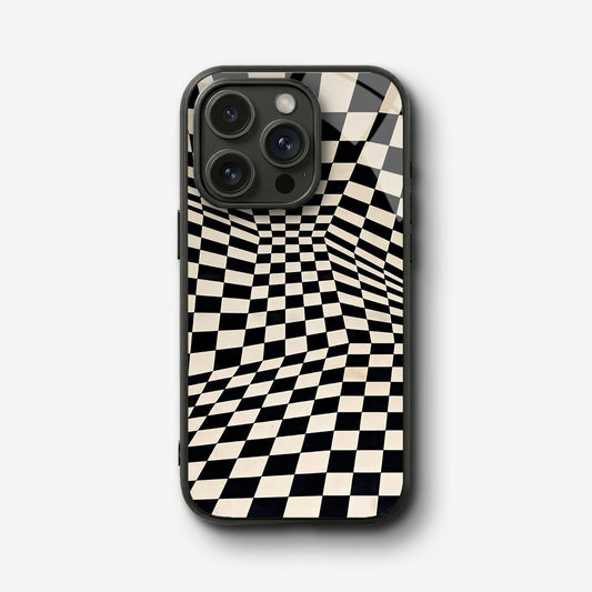 Check Flow Glass Case - iPhone