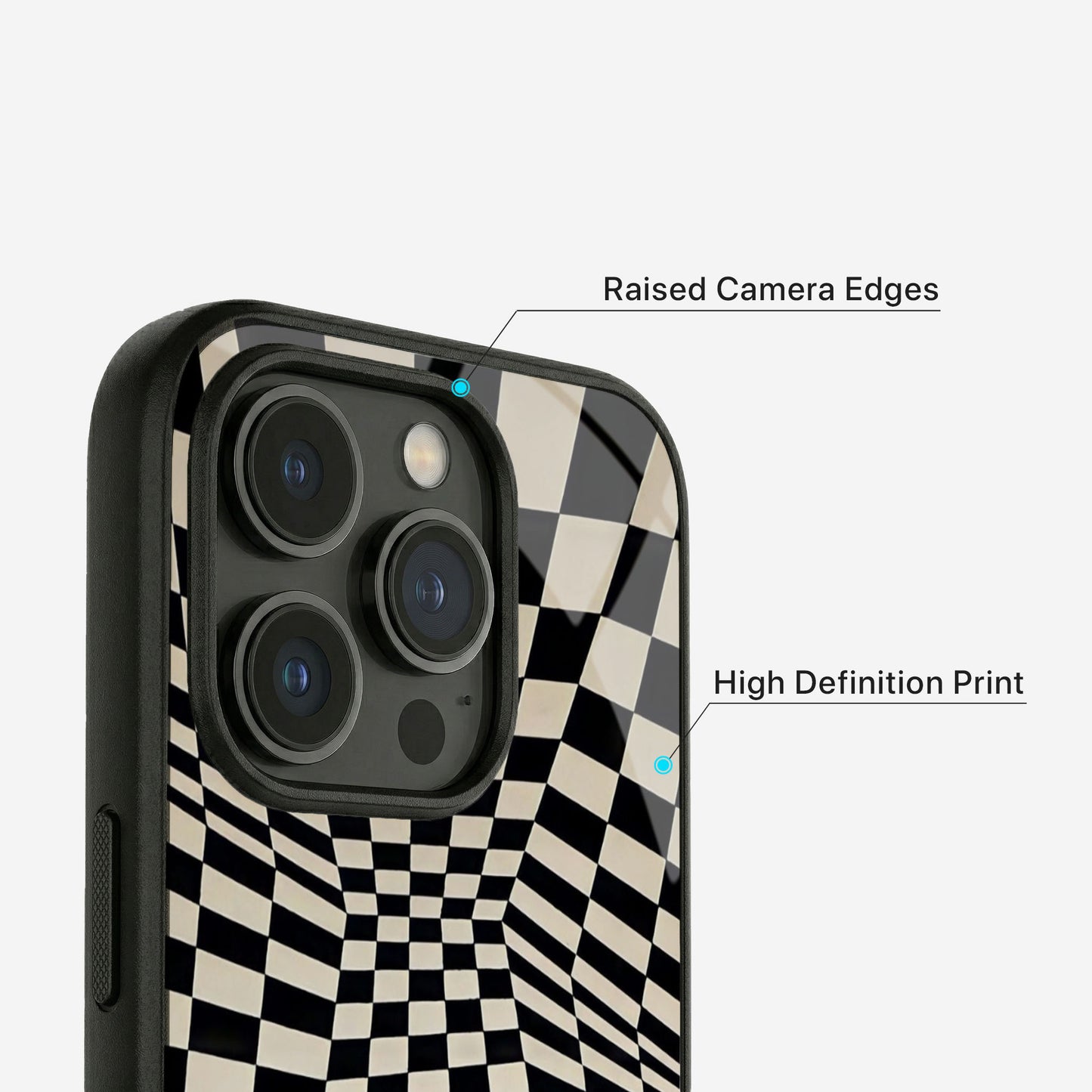 Check Flow Glass Case - iPhone