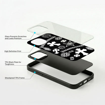 Silver Signs Glass Case - iPhone