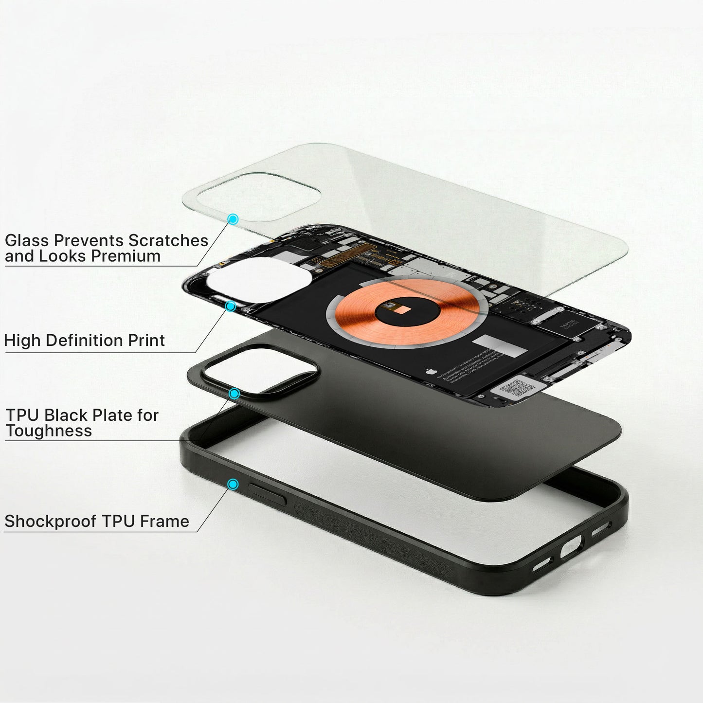 Circuit Teardown Glass Case - iPhone
