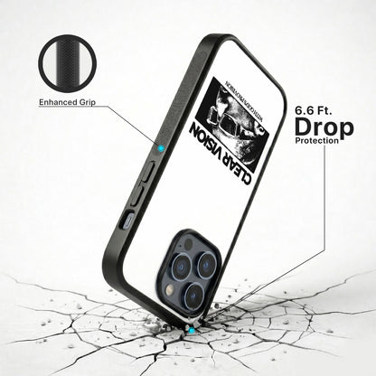 Clear Vision Glass Case - iPhone