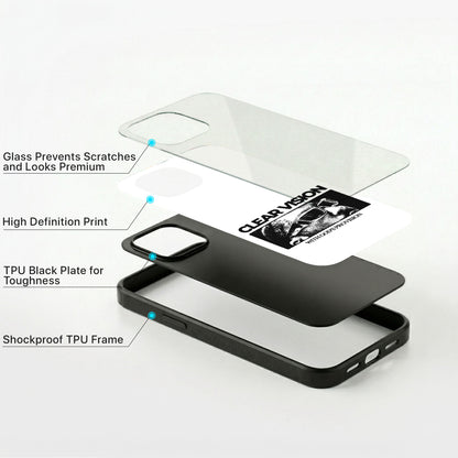 Clear Vision Glass Case - iPhone