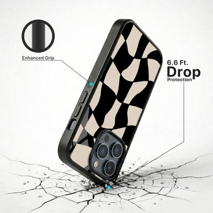 Cool Wave Glass Case - iPhone