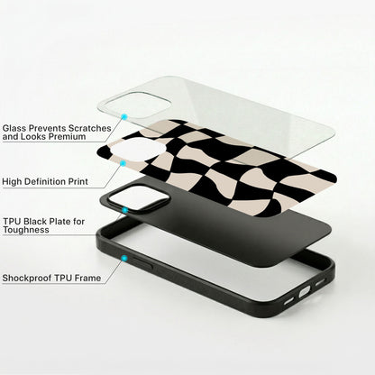 Cool Wave Glass Case - iPhone