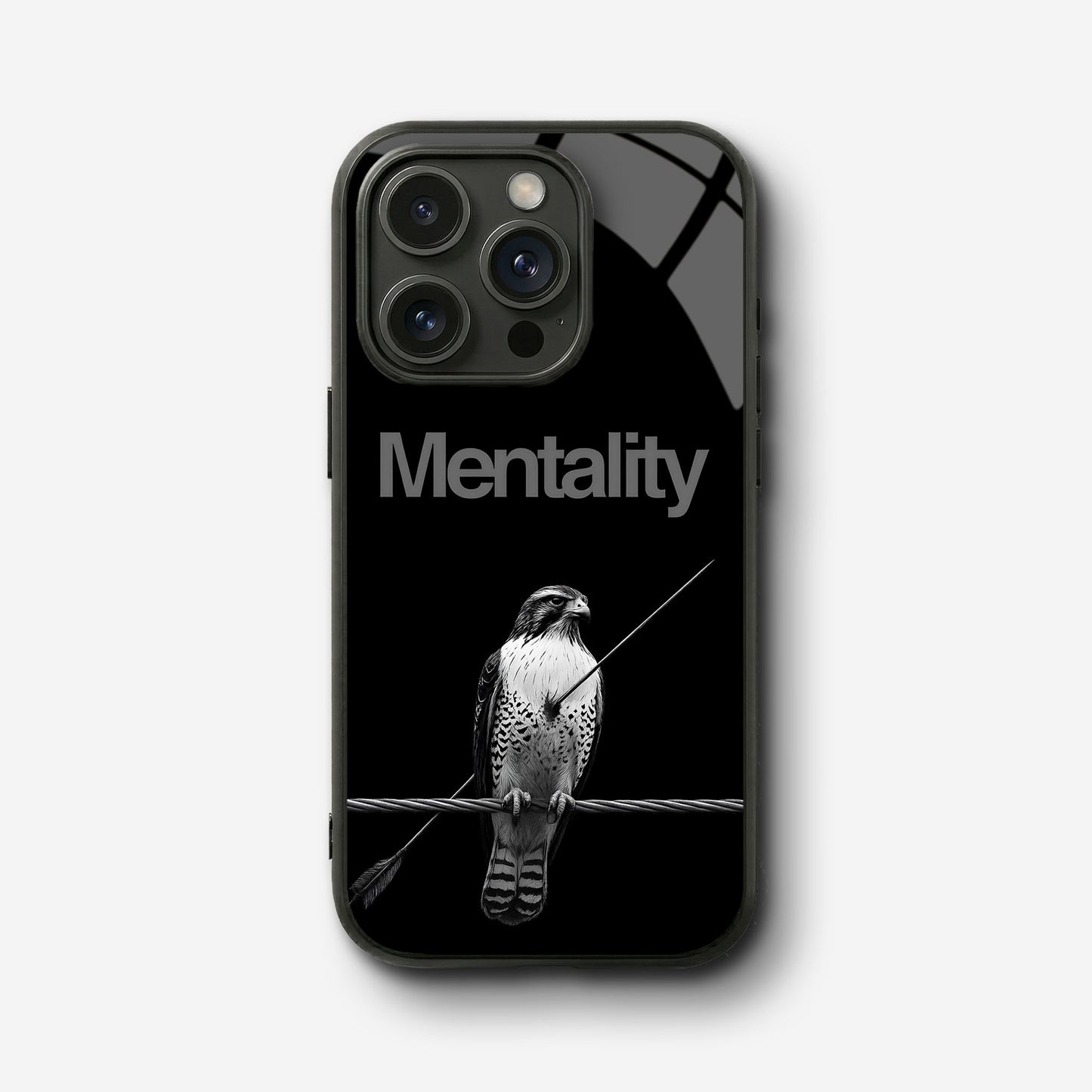 Eagle Mentality Glass Case - iPhone