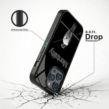 Eagle Mentality Glass Case - iPhone