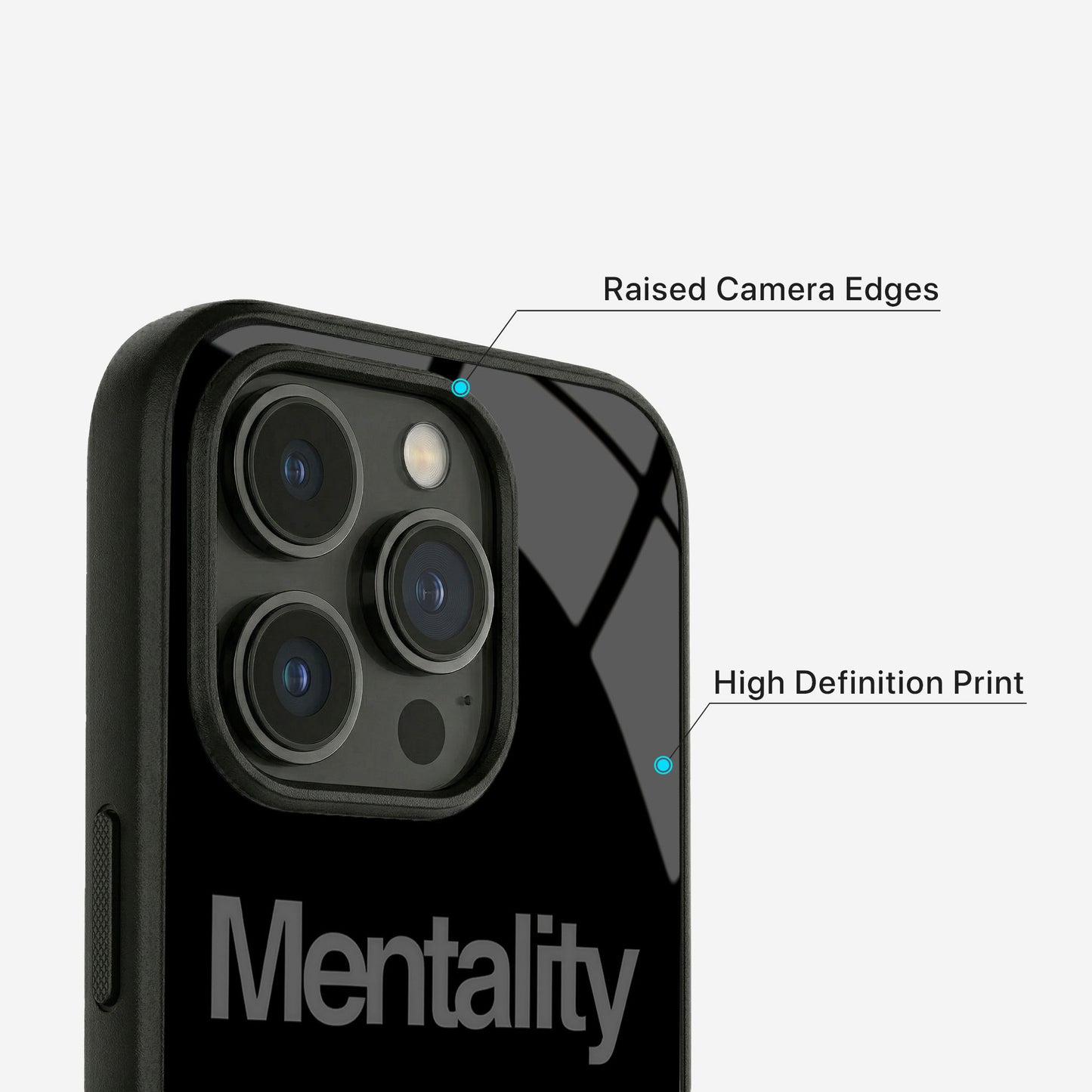 Eagle Mentality Glass Case - iPhone