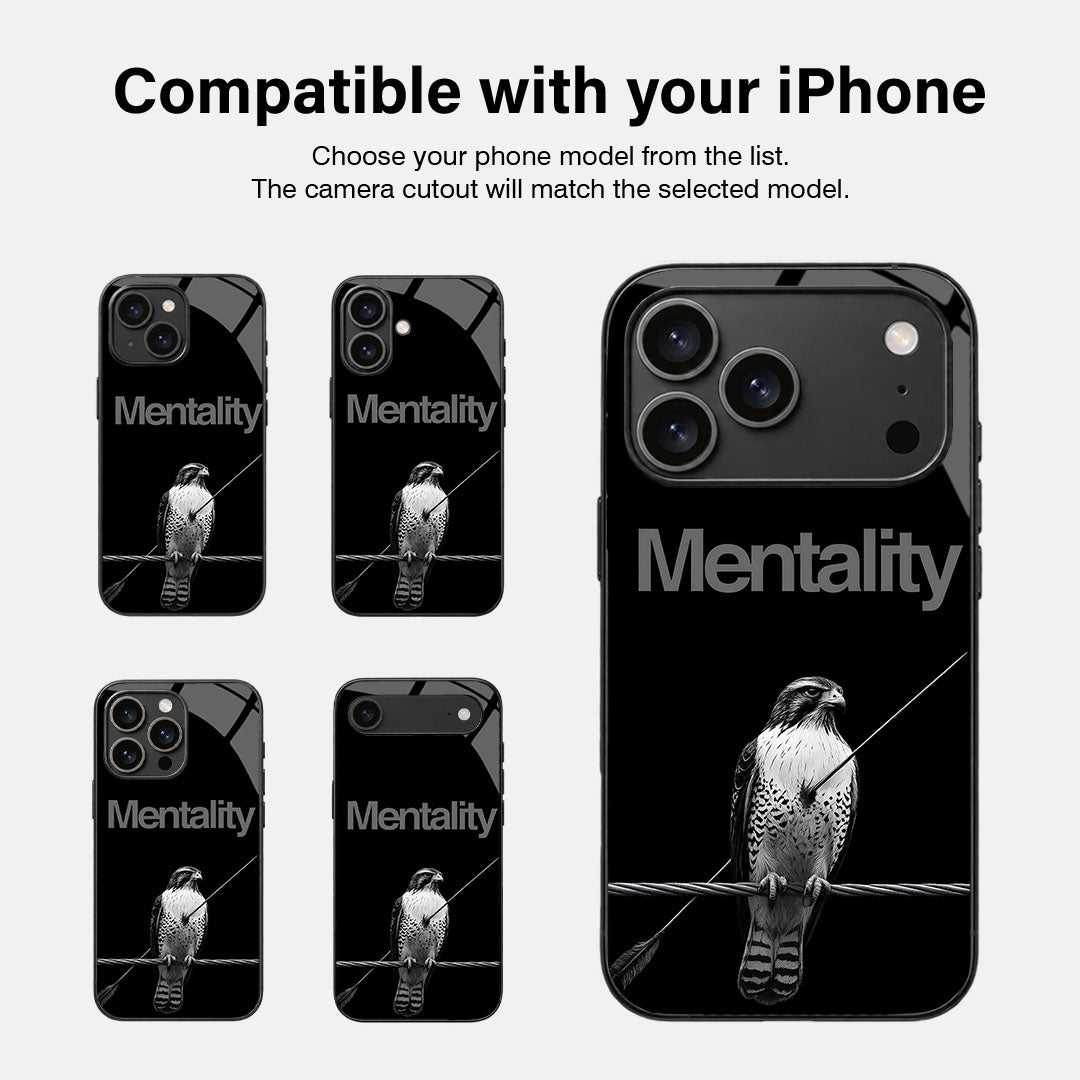 Eagle Mentality Glass Case - iPhone