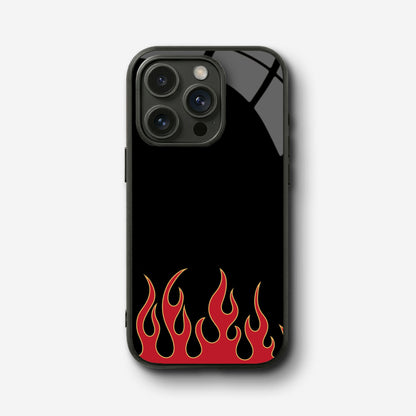 Flame Aura Glass Case - iPhone
