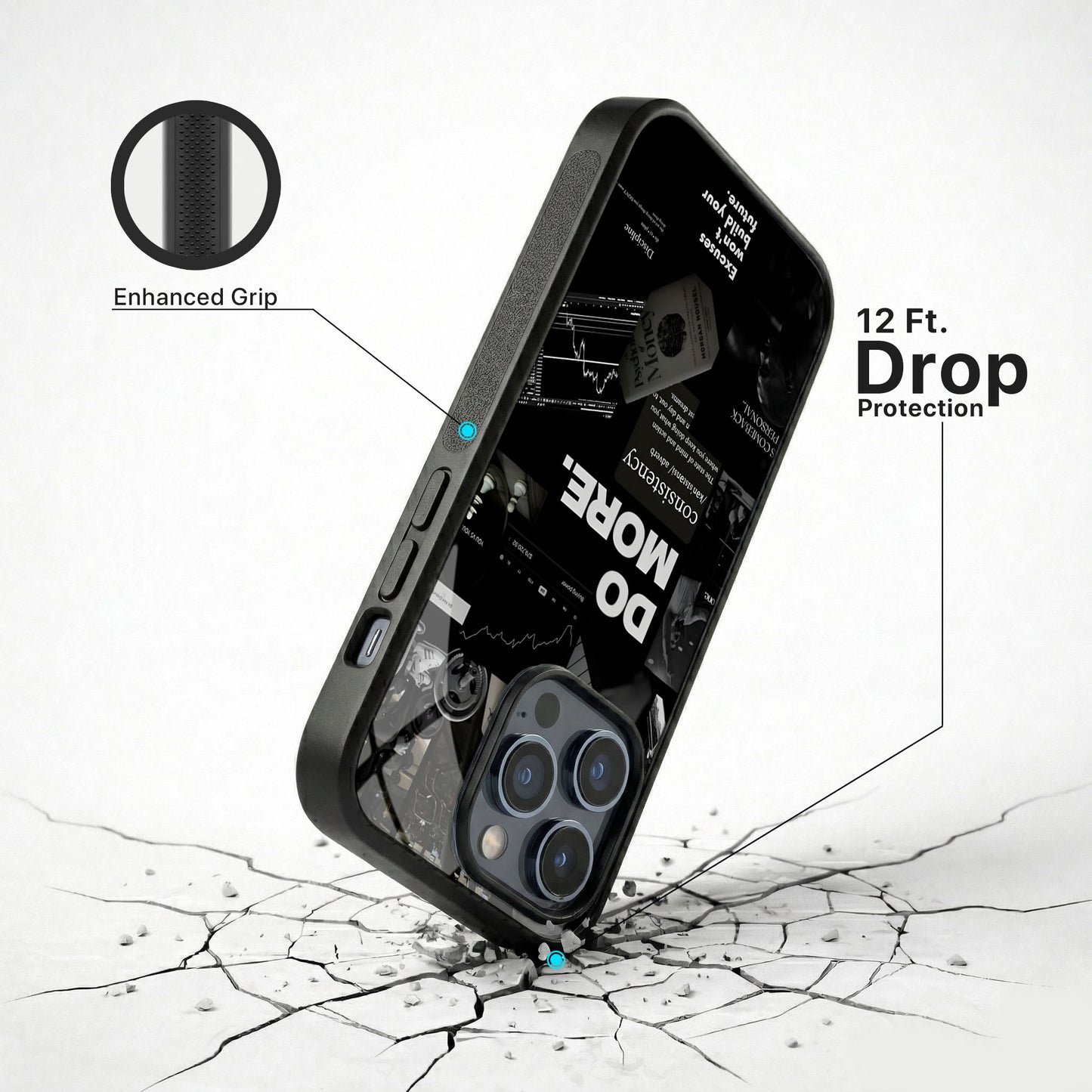 Focus Mode Glass Case - iPhone