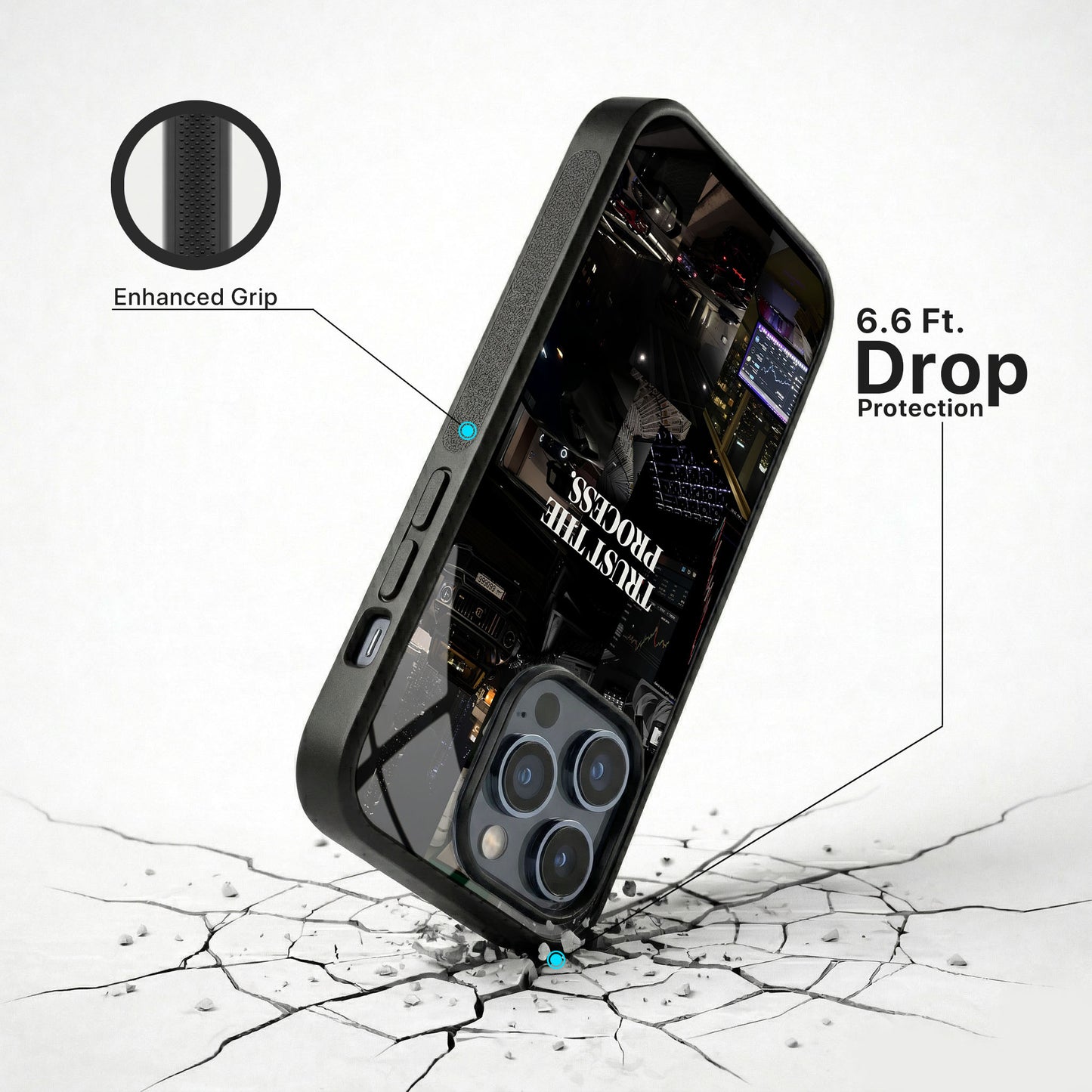Focused Journey Glass Case - iPhone
