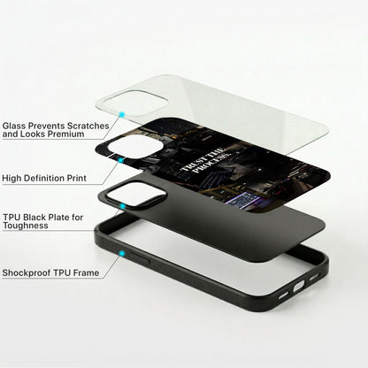 Focused Journey Glass Case - iPhone