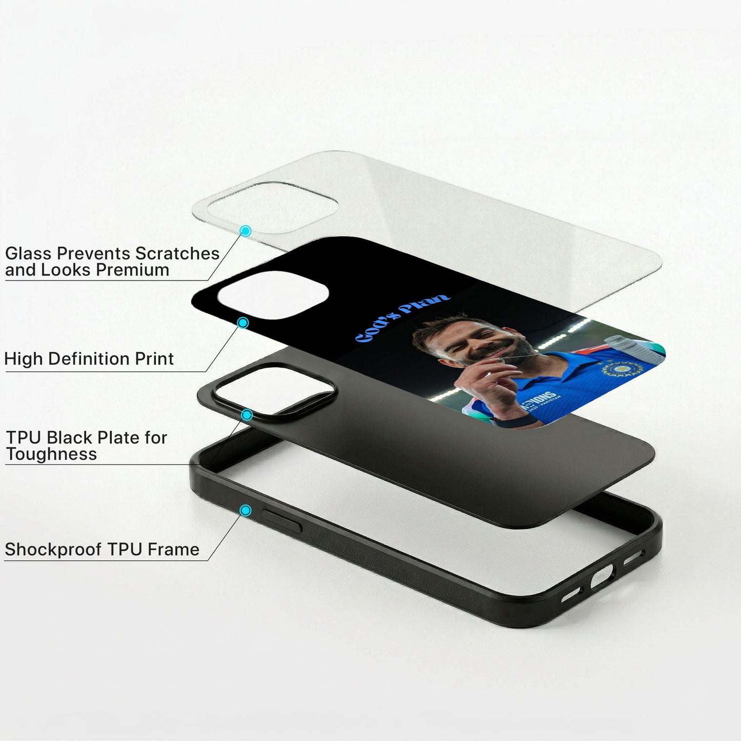 God's Plan Glass Case - iPhone