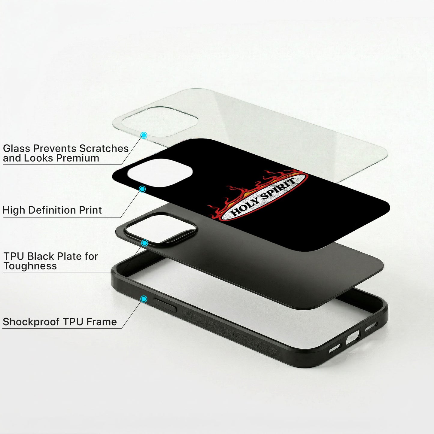 Holy Spirit Glass Case - iPhone