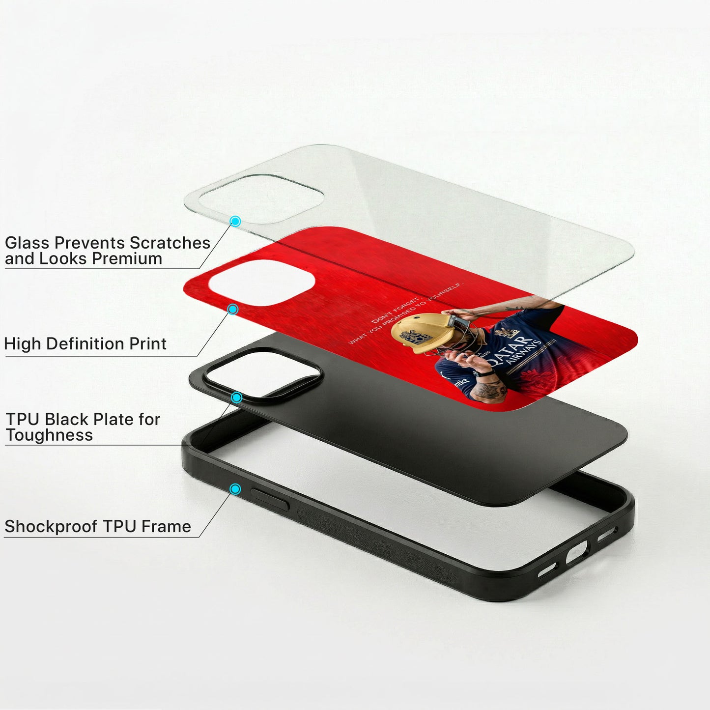 Iron Mind Glass Case - iPhone