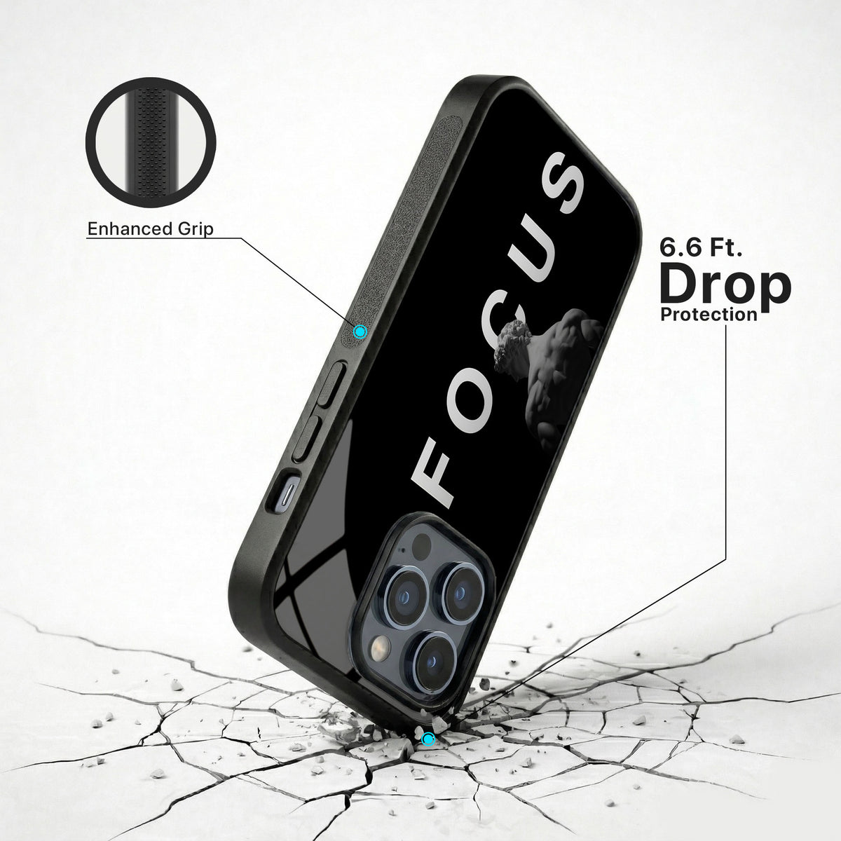 Just Focus Glass Case - iPhone