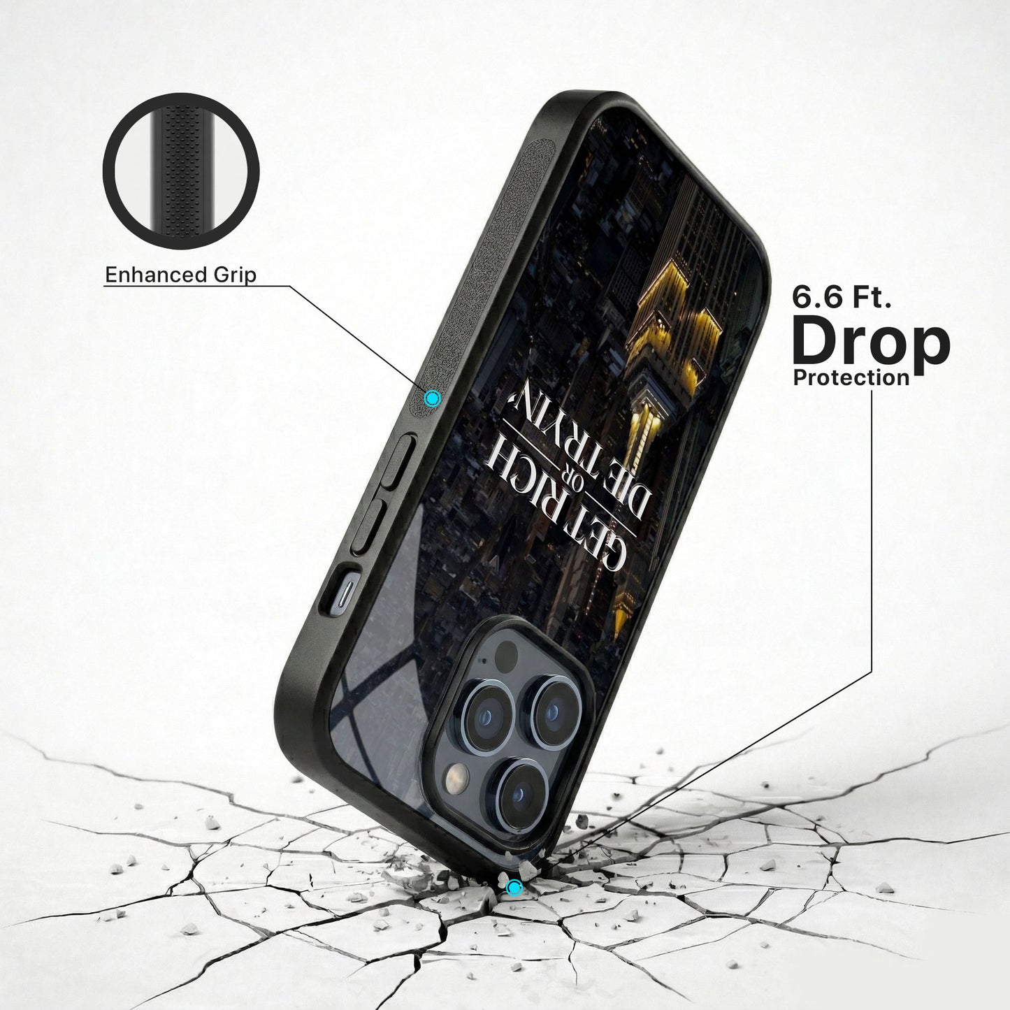 Keep Tryin Glass Case - iPhone