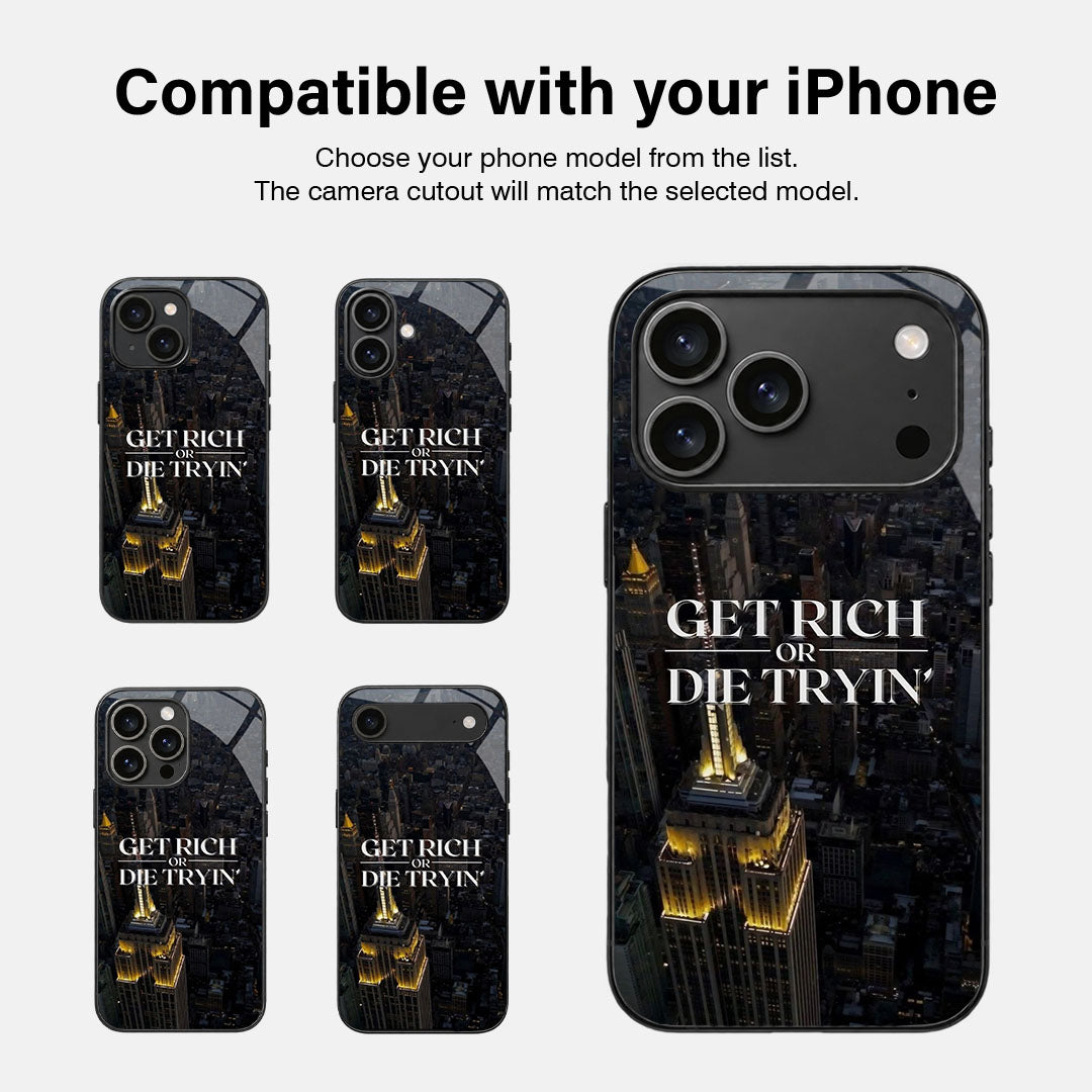 Keep Tryin Glass Case - iPhone