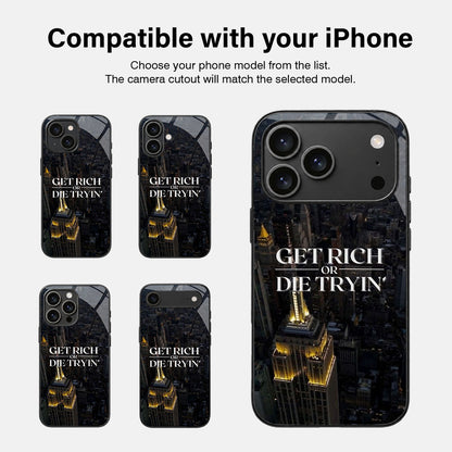 Keep Tryin Glass Case - iPhone