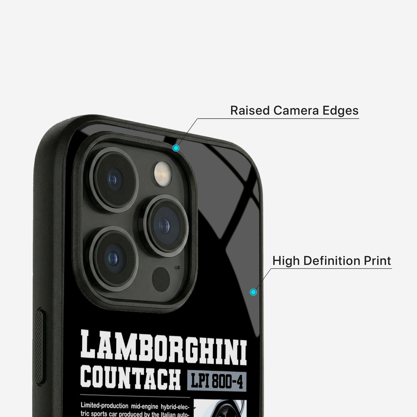 LPI 800-4 Countach Glass Case - iPhone