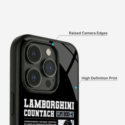 LPI 800-4 Countach Glass Case - iPhone