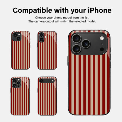 Linear Aesthetic Glass Case - iPhone