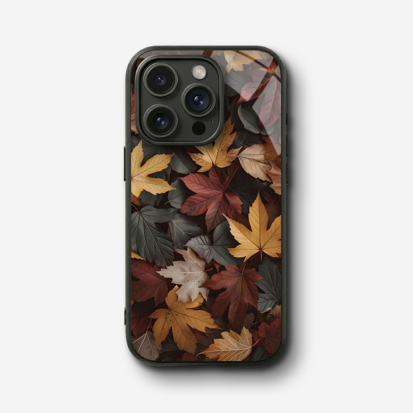 Maple Leaves Glass Case - iPhone