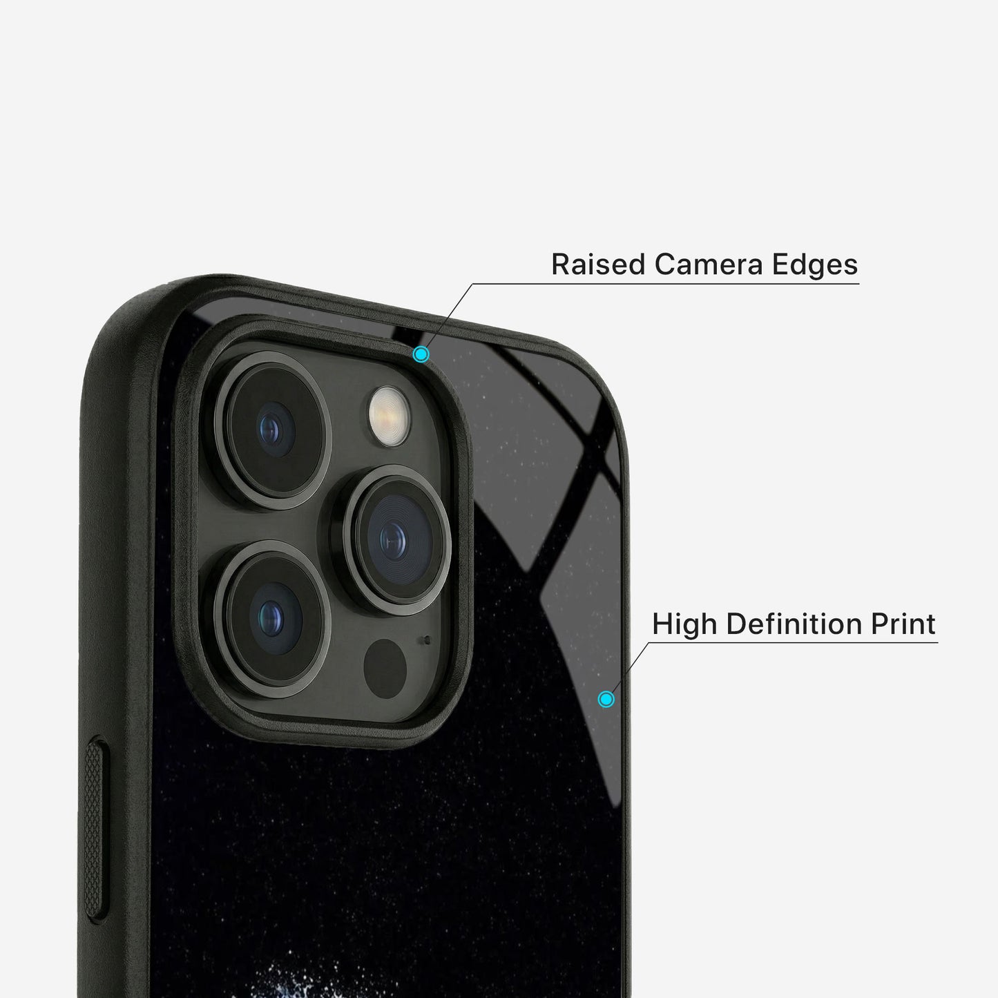 Midnight Surge Glass Case - iPhone