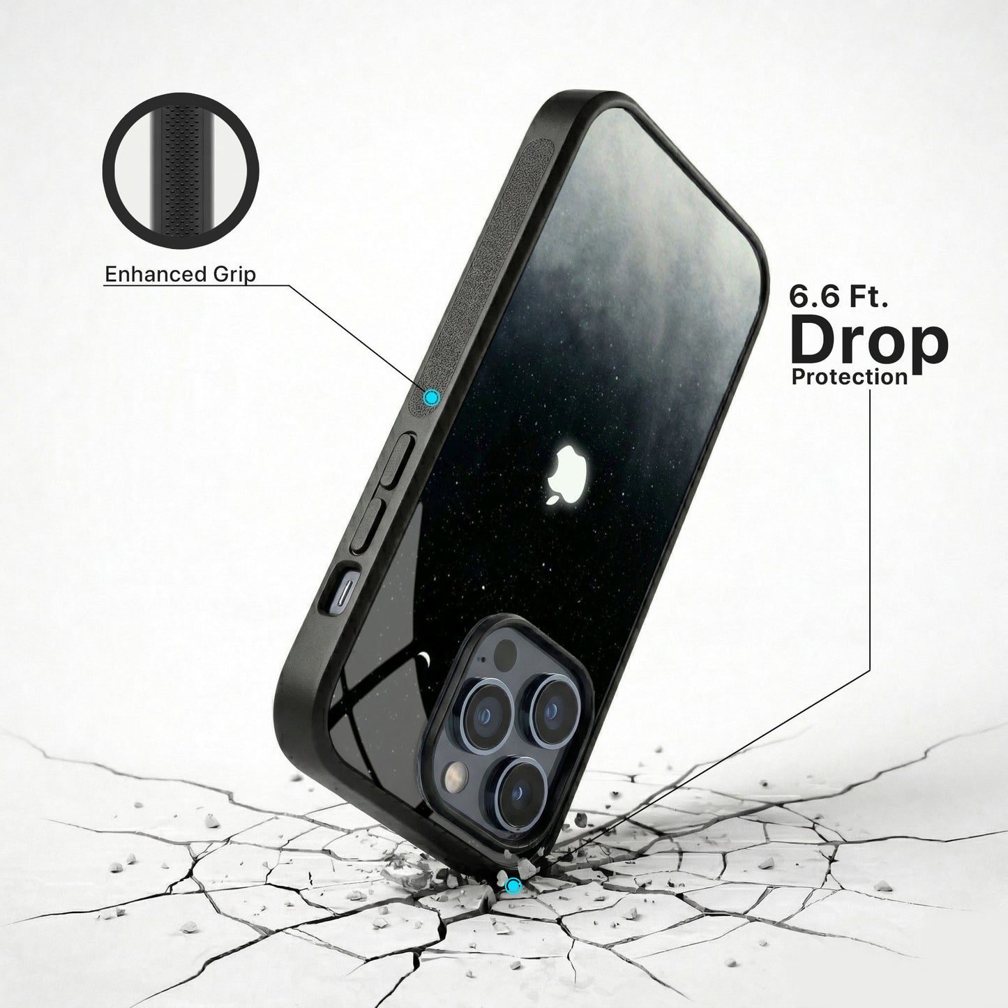 Midnight Vision Glass Case - iPhone