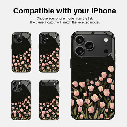 Moon Bloom Glass Case - iPhone