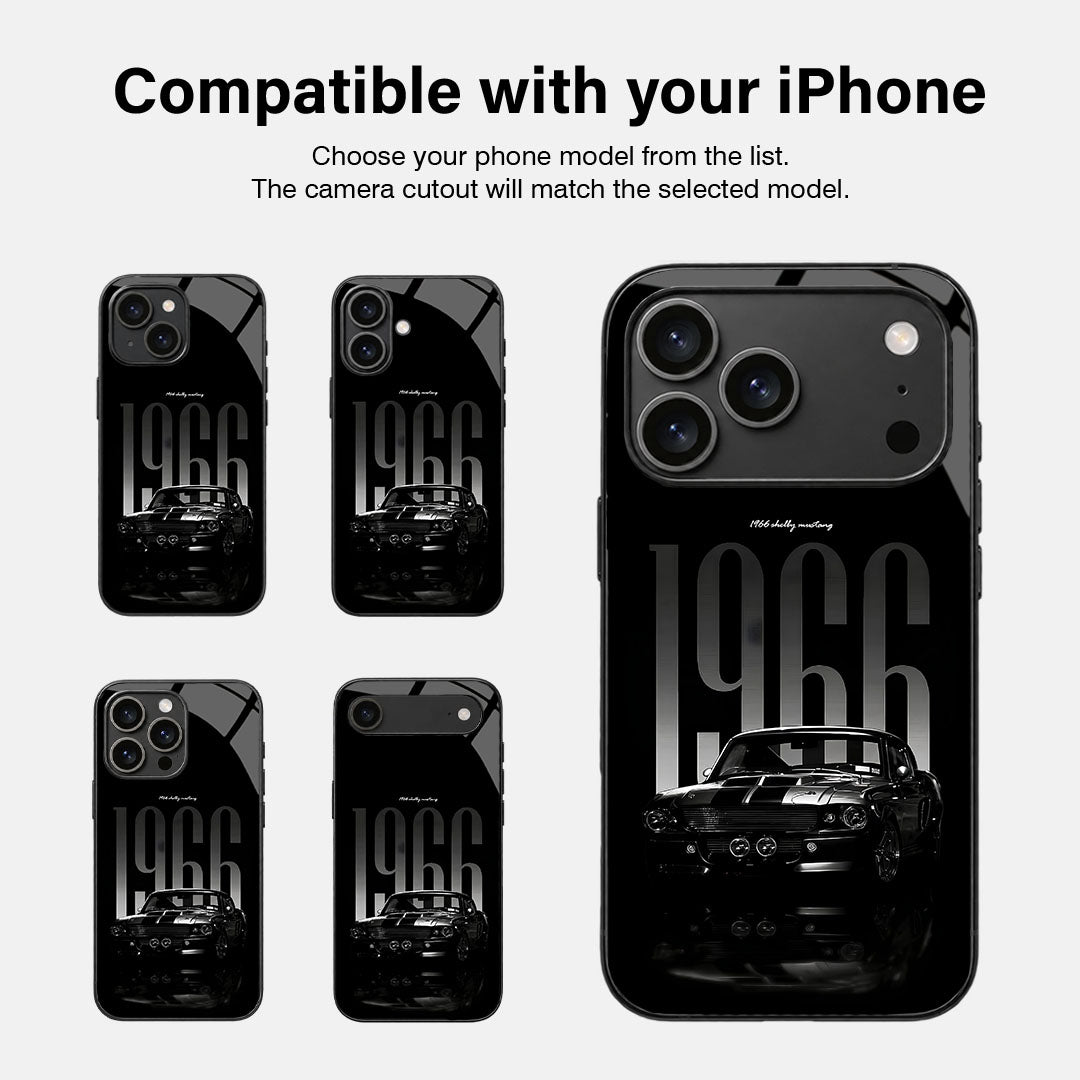 Mustang 1966 Glass Case - iPhone