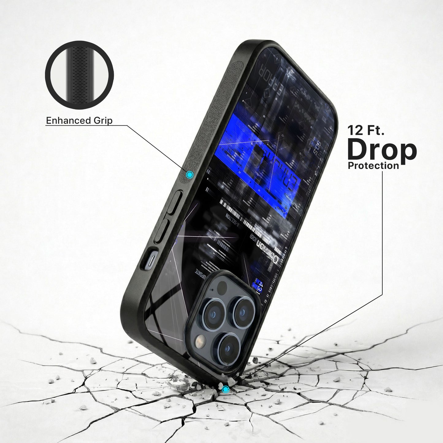 Neon Code Glass Case - iPhone