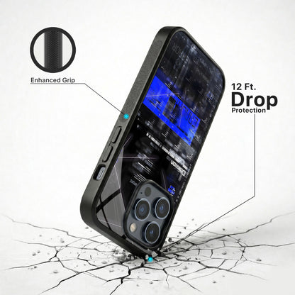 Neon Code Glass Case - iPhone