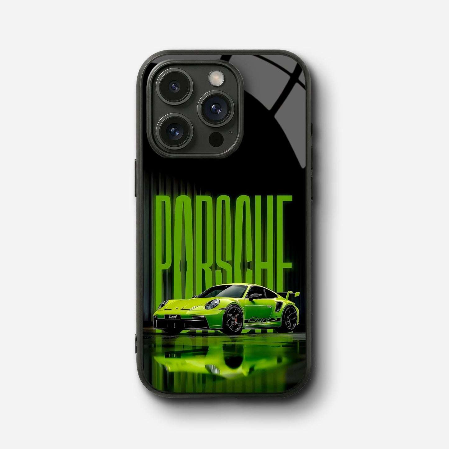 Neon Thunder Glass Case - iPhone