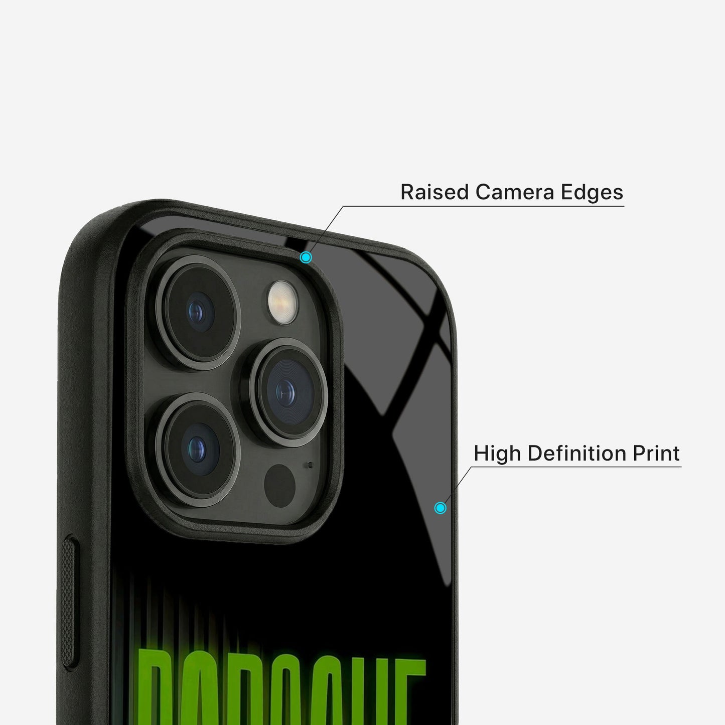 Neon Thunder Glass Case - iPhone