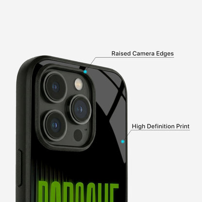 Neon Thunder Glass Case - iPhone