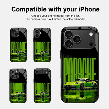 Neon Thunder Glass Case - iPhone