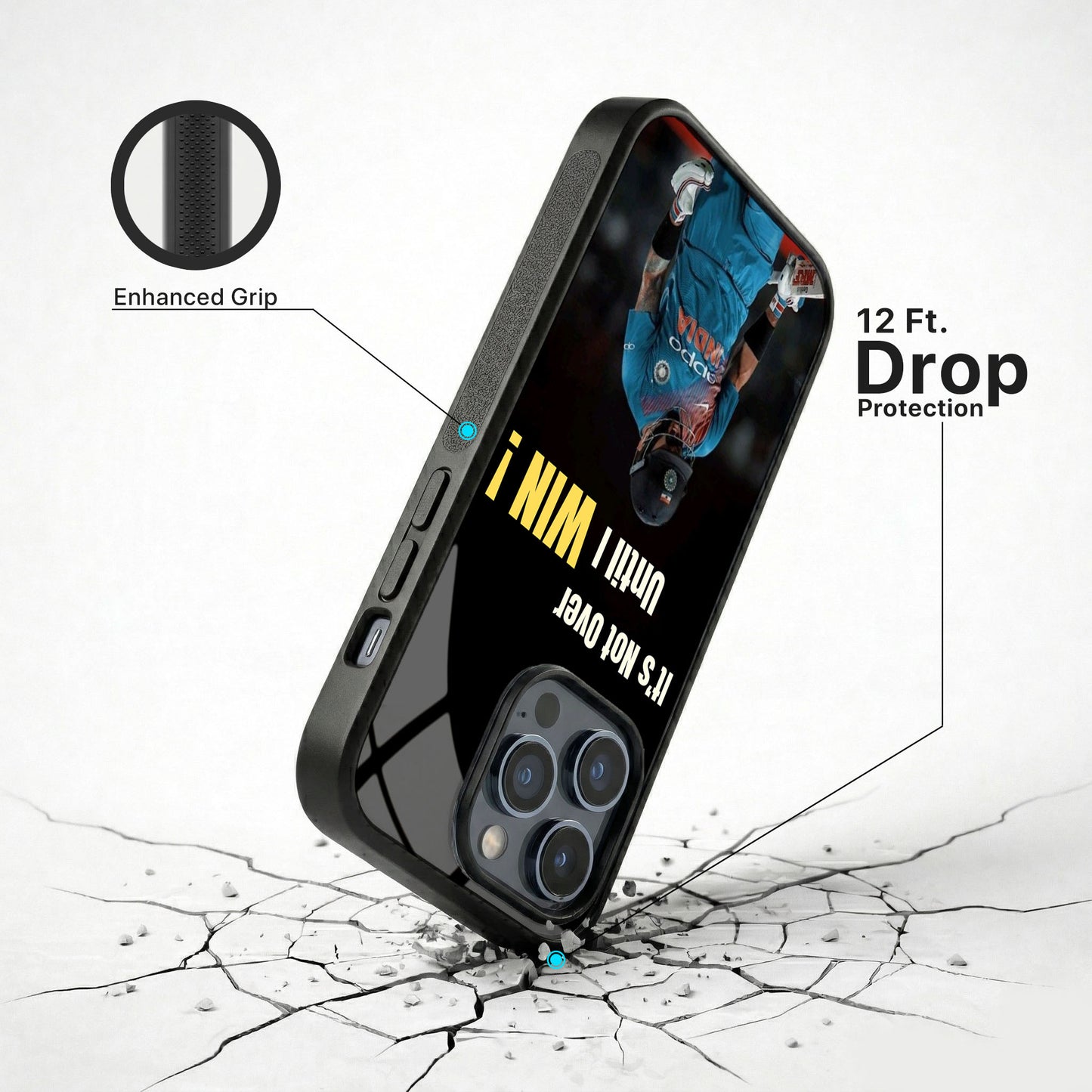 Never Over Glass Case - iPhone