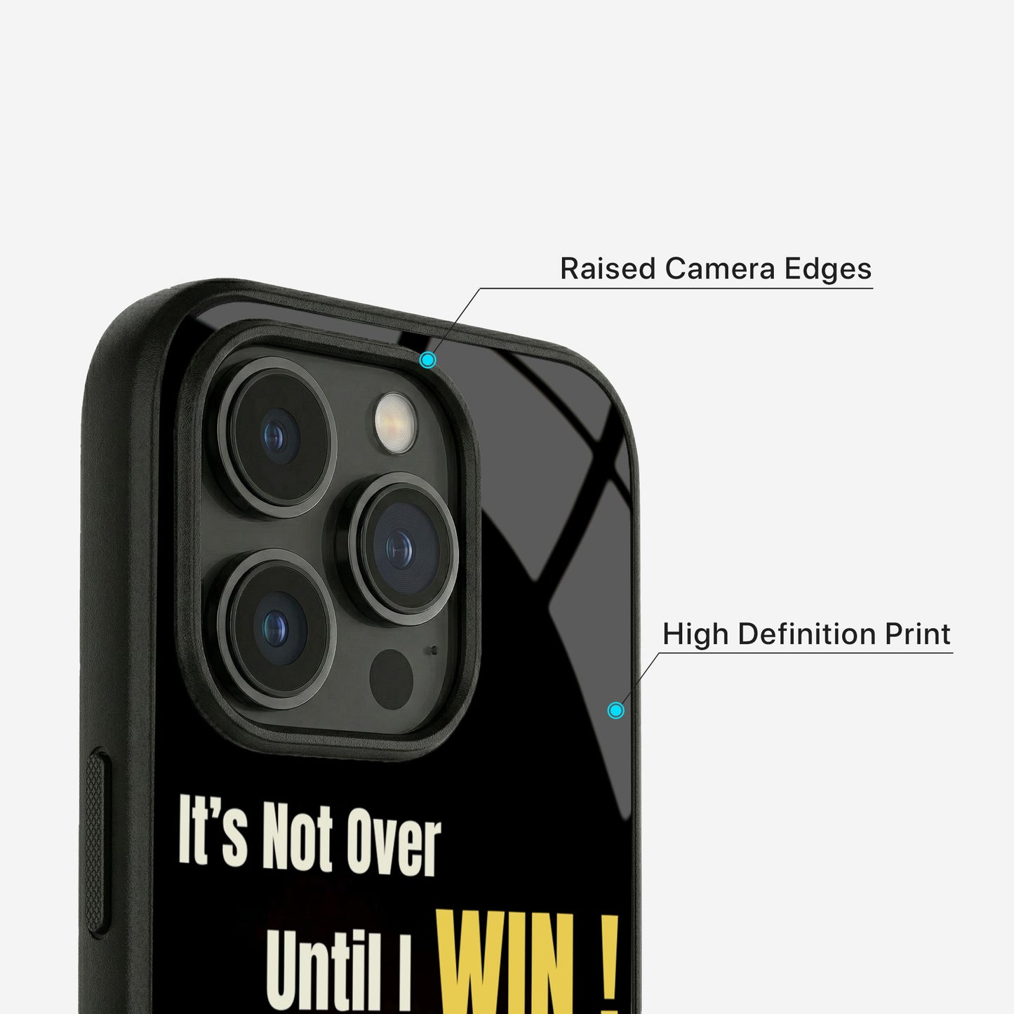 Never Over Glass Case - iPhone