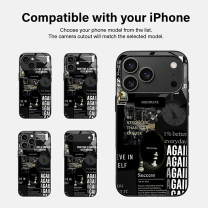 Never Quit Glass Case - iPhone