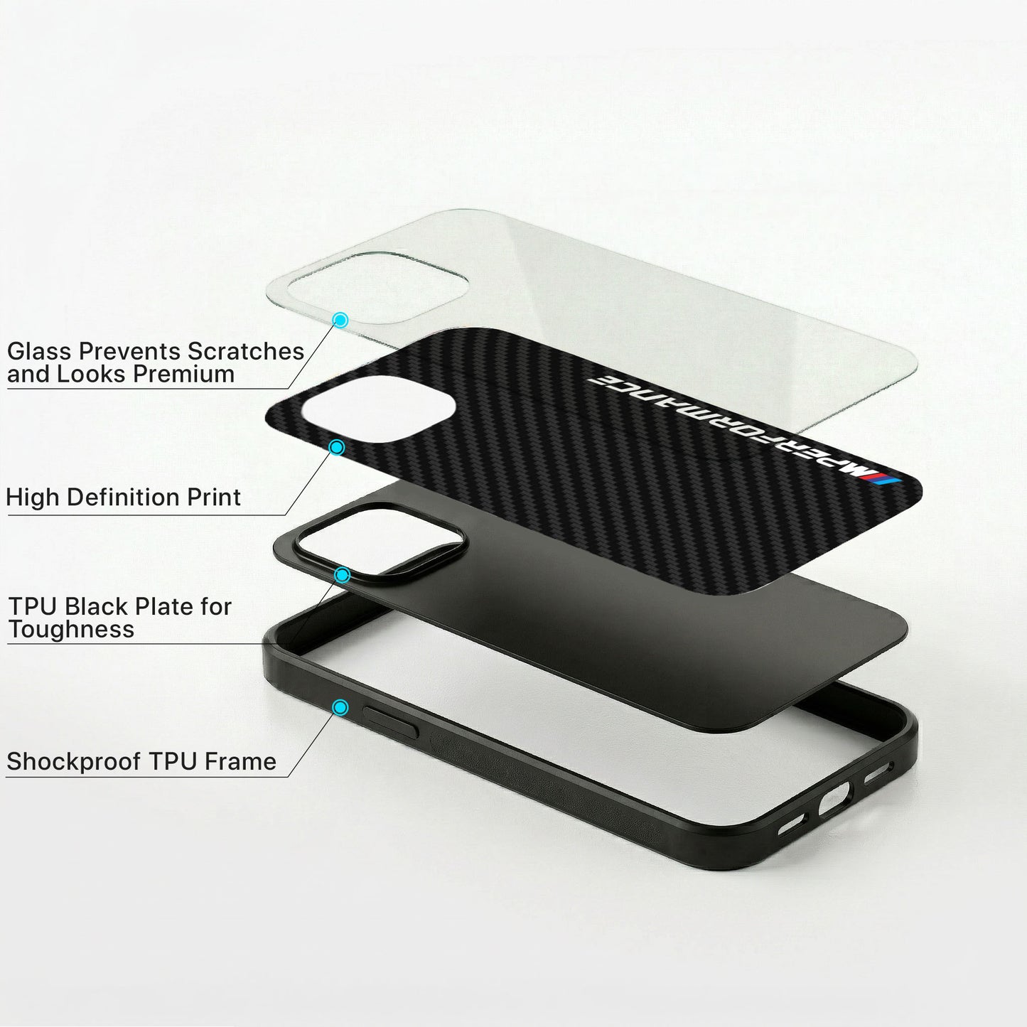 Performance Carbon Glass Case - iPhone