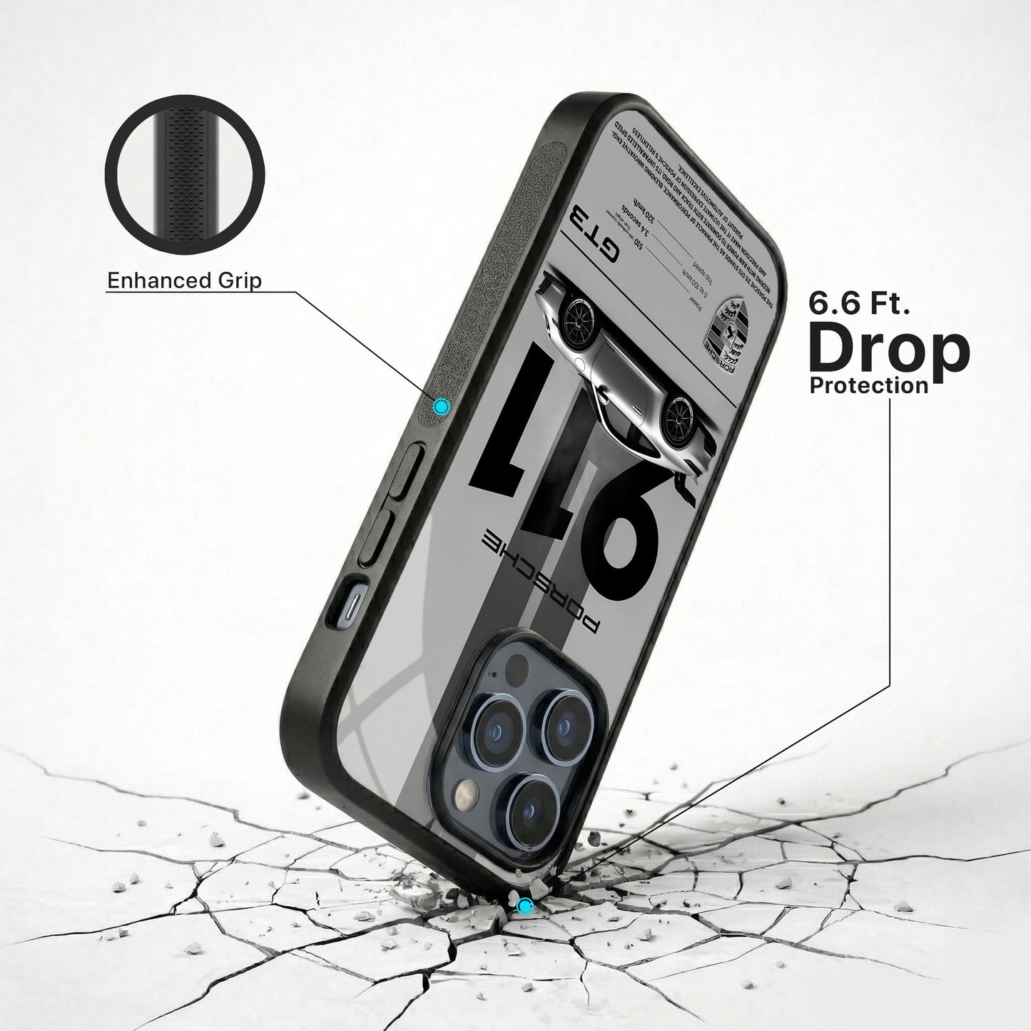 Porsche Torque Glass Case - iPhone