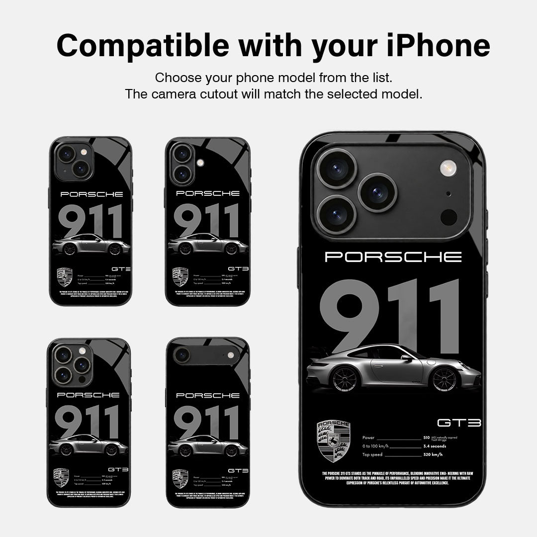 Porsche 911 Glass Case - iPhone